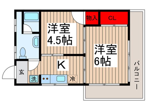 さくらコ－ポの物件間取画像